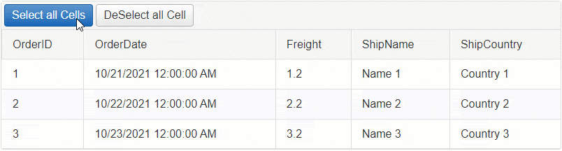 Select/Deselect All Cells on Client-Side