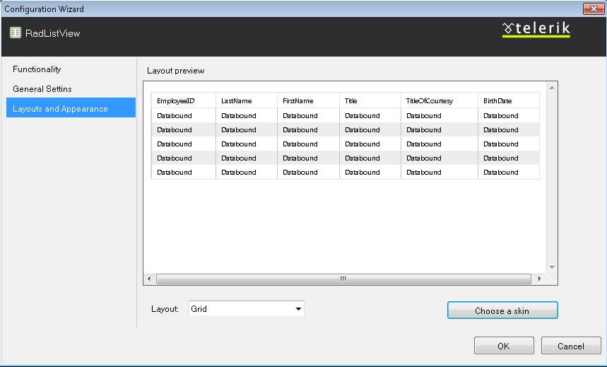 Layouts and Appearance