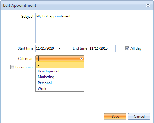 Scheduler Edit Appointment