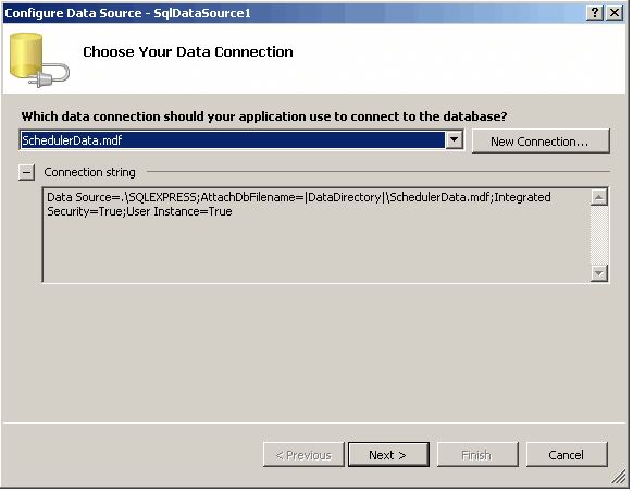 Choose data connection