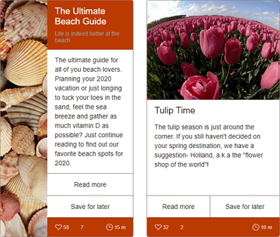 WebForms Card - Orientation