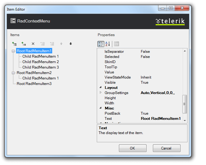 Contextmenu SampleMenu