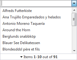 ComboBox ShowMoreResults Box