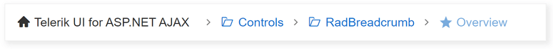 WebForms Breadcrumb Overview WebForms Breadcrumb overview