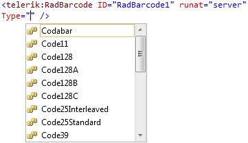WebForms barcode overview