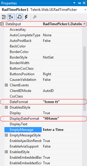 Setting empty message