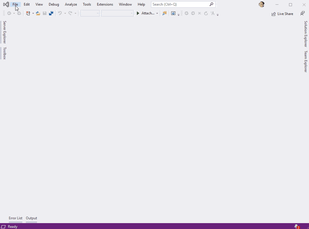 Create a new project