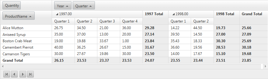 Pivot Grid-Pager Style 1