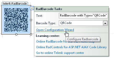 RadBarcodeActionList